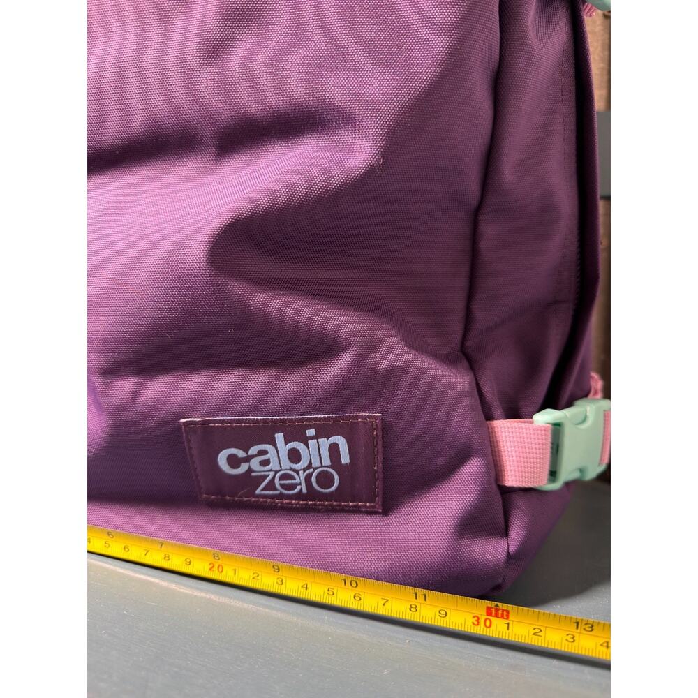 Cabin Zero Classic Backpack 28L Carry On Travel Bag Purple Pink Commute School - Picture 11 of 12